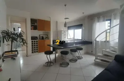 Venda de cobertura duplex com 2 quartos na vila andrade, são paulo-sp: 1 suíte, 1 sala, 2 banheiros, 1 vaga de garagem, 80m².
