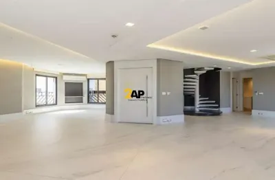 Cobertura duplex á venda com 440m²: 4 quartos, sendo 2 suítes e 4 vagas. - campo belo