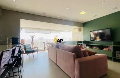 Apartamento mobiliado para locação no brooklin, 2 dormitórios (suítes), 2 vagas de garagem, com 92m²