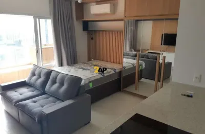 Apartamento mobiliado para locação no Campo Belo: 1 quarto, 1 banheiro, 1 vaga - 42,00 m²
