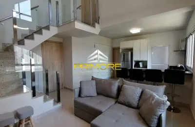 Locação apartamento mobiliado no vila da serra com lazer completo.