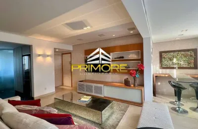 Apartamento mobiliado vila da serra para locação com 3 quartos.