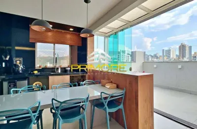 Venda cobertura gourmet, 3 quartos com vista definitiva no buritis.