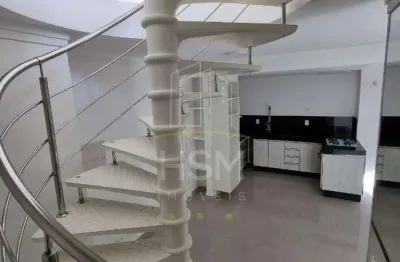 Cobertura à venda, 1 quarto, 1 suíte, 2 vagas, casa branca - santo andré/sp