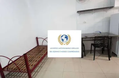 Kitnet com 1 dormitório para alugar, 25 m² por r$ 1.900,00/mês - cidade universitária - campinas/sp