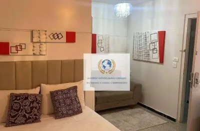 Apartamento com 1 dormitório para alugar, 40 m² por r$ 3.950,00/mês - alphaville - campinas/sp