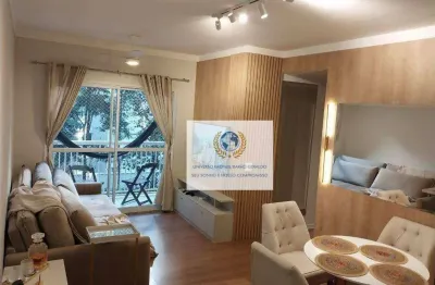 Apartamento com 3 dormitórios à venda, 70 m² por r$ 560.000,00 - morumbi - paulínia/sp