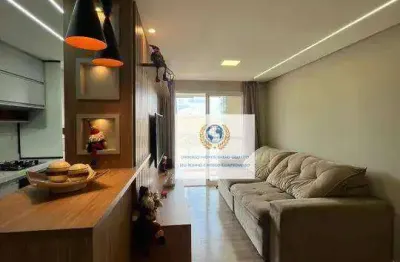 Apartamento com 3 dormitórios à venda, 80 m² por r$ 598.000,00 - balneario tropical - paulínia/sp