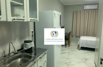 Kitnet com 1 dormitório para alugar, 25 m² por r$ 2.280,00/mês - cidade universitária - campinas/sp