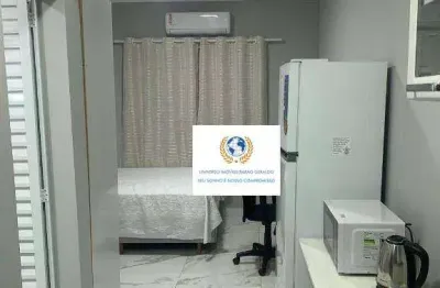 Kitnet com 1 dormitório para alugar, 25 m² por r$ 2.380,00/mês - cidade universitária - campinas/sp