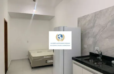 Kitnet com 1 dormitório para alugar, 18 m² por r$ 2.450/mês - cidade universitária - campinas/sp