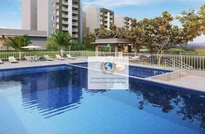 Apartamento com 2 dormitórios para alugar, 60 m² por r$ 3.000,00/mês - balneario tropical - paulínia/sp