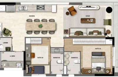 Apartamentos de 2 suítes e 1 vaga determinadas  - cerqueira cezar - jardins