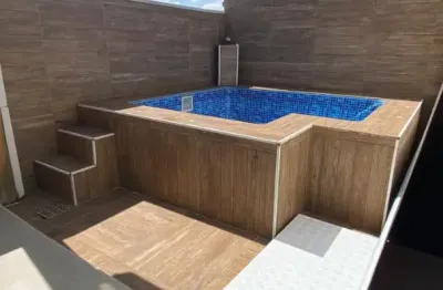 Linda com piscina , 2 dormitórios com suíte e closet, no condomínio terra nova, sorocaba, sp