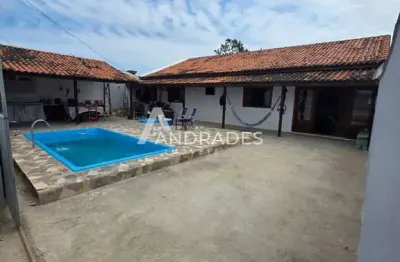 Casa 2 dorm, com piscina, 2 km praia do sonho,  bairro passagem maciambu- palhoça!