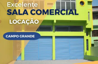 Sala comercial para locação em campo grande – 38m² com banheiro privativo