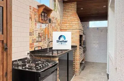 Casa em condomínio à venda no nova barueri | 2 dormitórios, quintal com churrasqueira e 2 vagas