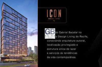 Flat no icon gabriel bacelar apto de 30 a 61m² em boa viagem espetacular!