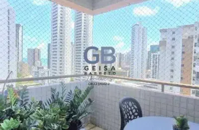 Edf balsamo em boa viagem 87m² 3q 2wc 1v andar alto nascente pronto morar