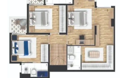 3 dormitórios ( suítes), com lazer. bairro jardim, santo andré - sp