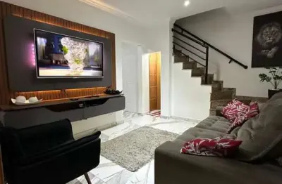 Imperdível casa à venda em praia grande-sp, guilhermina: 3 quartos, 3 suítes, 1 sala, 4 banheiros, 2 vagas, 101,20m² de área