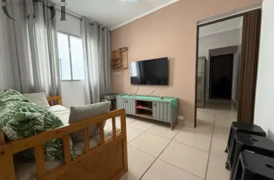 Apartamento à venda em praia grande-sp, bairro caiçara: 1 quarto, 1 sala, 1 banheiro, 1 vaga - 46m² de área