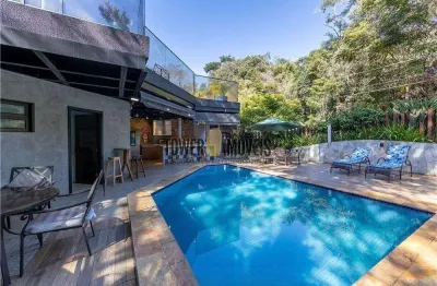 Casa em condomínio fechado com 4 quartos à venda na estrada francisco von zuben, 0000000000, chácara flora, valinhos, 443 m2 por r$ 2.499.000