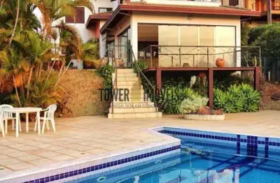 Casa em condomínio fechado com 4 quartos para alugar na estrada do jequitibá, 1750, condomínio moinho do vento, valinhos, 344 m2 por r$ 11.500