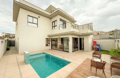 Casa em condomínio fechado com 3 quartos à venda na estrada municipal do roncáglia, 1090, residencial mont' alcino, valinhos, 264 m2 por r$ 1.980.000