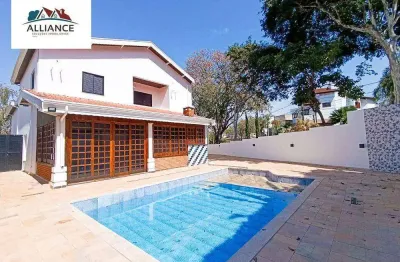 Casa com 5 dormitórios para alugar, 410 m² por r$ 16.820,00/mês - alphaville - campinas/sp