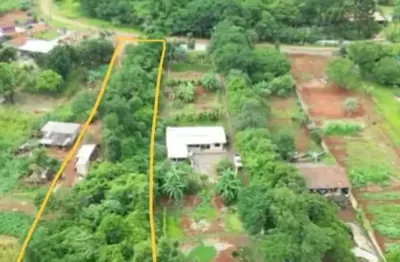 Chacara sem construcao area urbana 5.000m²  area residencial otima seguranca, internet a cabo e satelite,transporte escolar, sanepar, iptu baixo, iluminacao, fundo com rio, autorizacao para derrubada