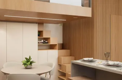 Studios (a partir de 16m²) e lofts (pé-direito 5,12m) c/ charme industrial e perto do metrô