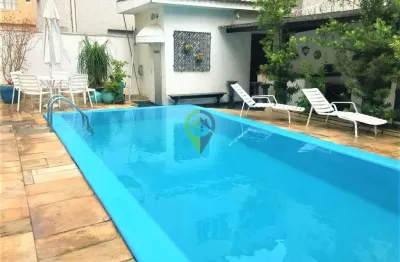 Casa para locação no gonzaga 3 dormitórios, 300 m² - venda ou aluguel - gonzaga - santo