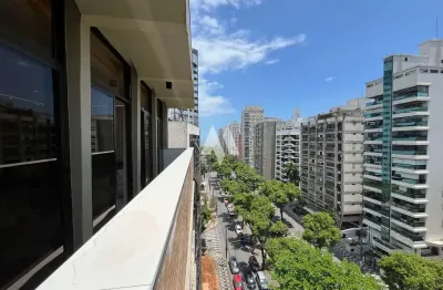 Apartamento alto padrão à venda com 3 suítes e vista parcial para o mar no boqueirão em santos/sp