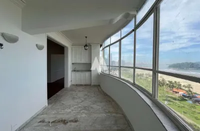 Apartamento frente mar com 4 quartos 3 vagas à venda no itararé - são vicente/sp