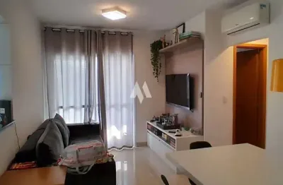 Apartamento - porteira fechada - av. ana costa na vila mathias - 02 quartos - sala - cozinha americana