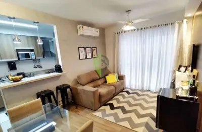 Apartamento com lazer completo, na quadra da praia do josé menino, em santos