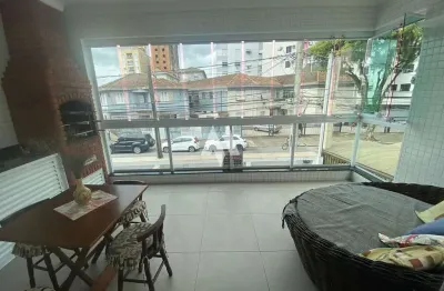 Casa sobreposta alta - 3 dormitórios (2 suites) sala c/ varanda gourmet e garagem p/ 2 carros - embaré, santos/sp