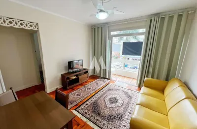 Apartamento com varanda e de frente no gonzaga - 03 dormitórios