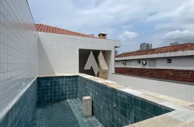 Casa sobreposta com 3 quartos sendo 3 suítes ,2 vagas - embaré / santos