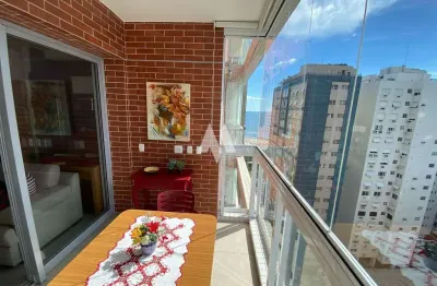 Flat/studio mobiliado vista mar para locação no boqueirão em santos/sp