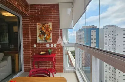 Flat/studio mobiliado vista mar para locação no Boqueirão em Santos/SP
