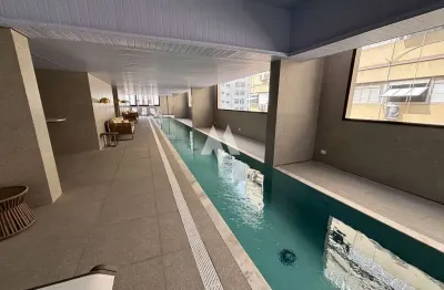 Apartamento à venda com 2 dormitórios e vaga demarcada em josé menino, santos/sp