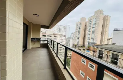 Apartamento à venda com 2 dormitórios e vaga demarcada em josé menino, santos/sp