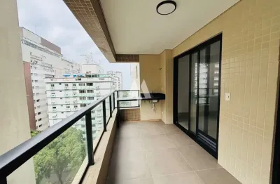 Apartamento à venda com 2 dormitórios e vaga demarcada em josé menino, santos/sp