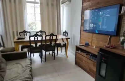 Apartamento á venda com 2 dormitórios 1 suite no gonzaga em santos