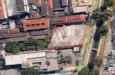 Terreno comercial para alugar no Encruzilhada, Santos 