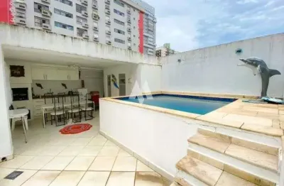 Sobrado com 3 quartos e 4 banheiros à venda, 220 m² - gonzaga em santos
