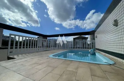 Sobreposta duplex 4 suítes, churrasqueira e piscina  à venda no boqueirão em santos