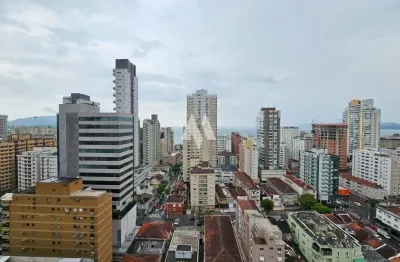 Apartamento à venda com 3 dormitórios e vista para o mar no embaré em santos/sp
